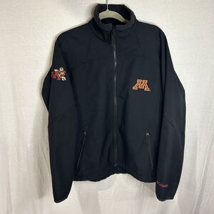 Columbia Softshell Jacket Men’s Medium Minnesota Golden Gophers Logo Black